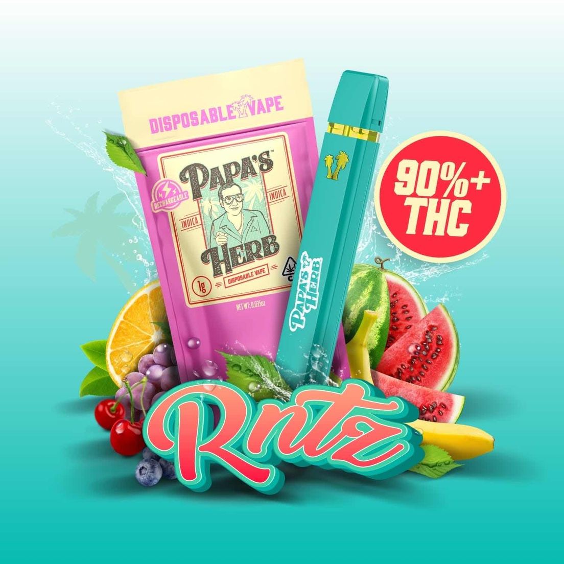 Papa's Herb - 1g RNTZ All In One Vape 1g