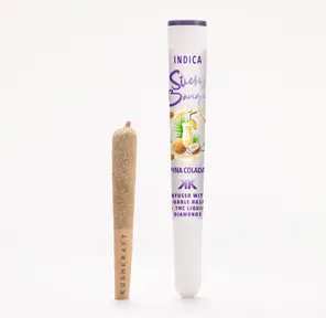 1 x 0.5g Infused Sticky Banger Pre-Roll Indica Pina Colada by KushKraft
