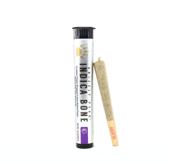D. Grizzly Peak Farms 1g THCa Diamonds Infused Pre Roll - Indica Bone (I)