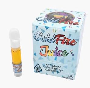 Coldfire Extracts - Strawberry Ribbon Juice Vape Cart (Lumpy's Collab - Cured Resin) - 1g