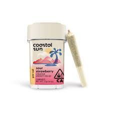 Coastal Sun Prerolls 10pk 3.5g - Sour Strawberry 28%