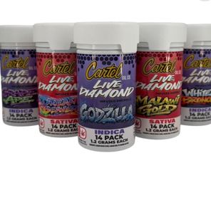 Cartel Oil Co - Diamond Infused Pre Roll Pack - 16.8g - Hybrid - Robots