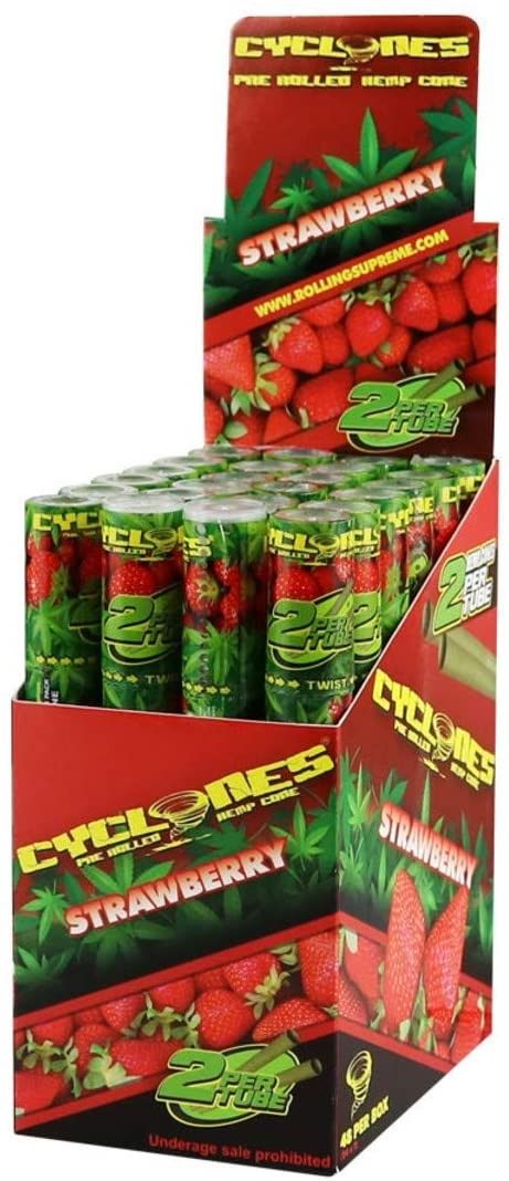 Cyclones - Hemp Cones - 2 pk - Strawberry
