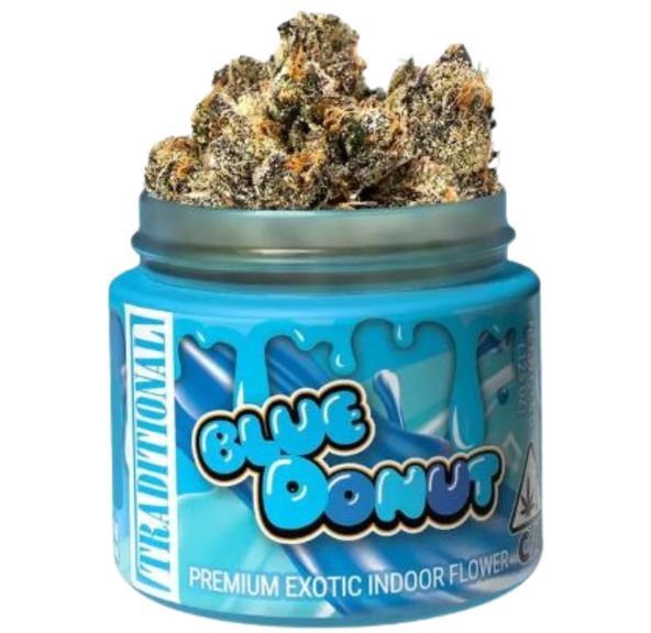 Traditional Flower Blue Donut 3.5g