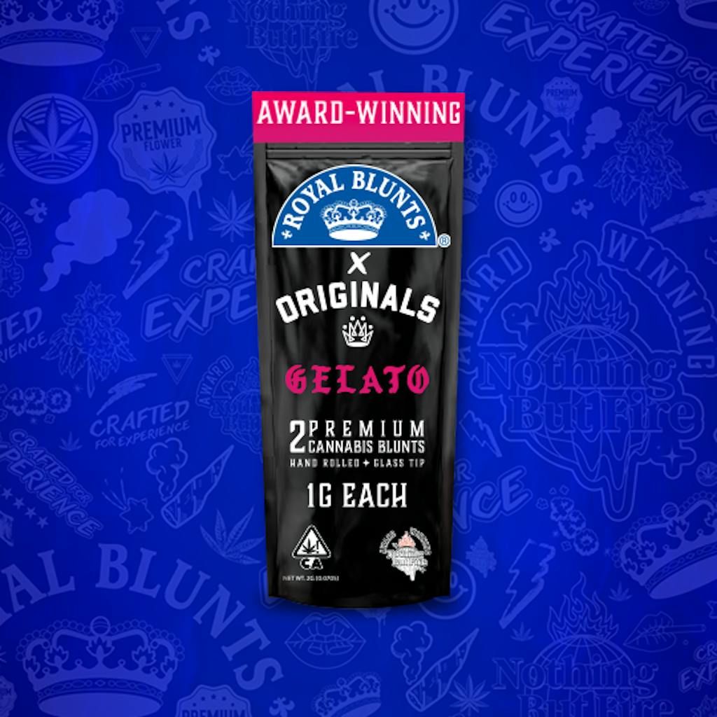 Hand Rolled Cannarillo - Originals Family Farms x Royal Blunts - Gelato - 2pk