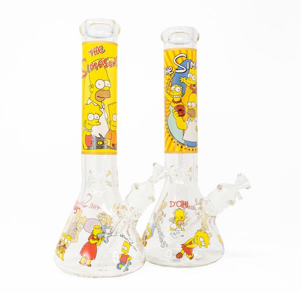 14" Glass Bong Simpsons