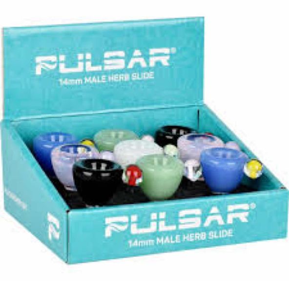 Bowl- Pulsar Lil Shroom Buddy Herb Slide | 14mm Male