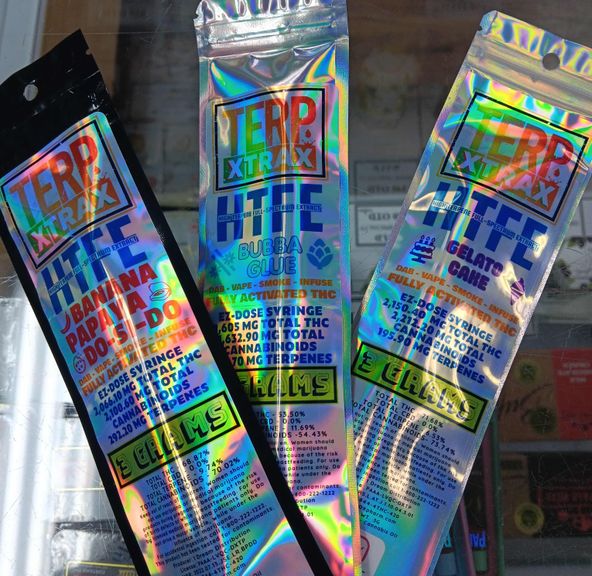 TERP XTRAX - LIVE HTFE SAUCE SYRINGE 3G - PLATINUM KUSH