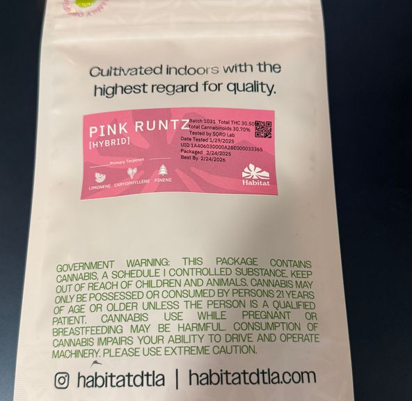 Green Habitat- Bits Pink Runtz Smalls 14g (H)