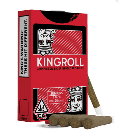 KingRoll - Junior Infused Preroll 4 Pack - Moonbow x Rainbow Belts - 0.75g