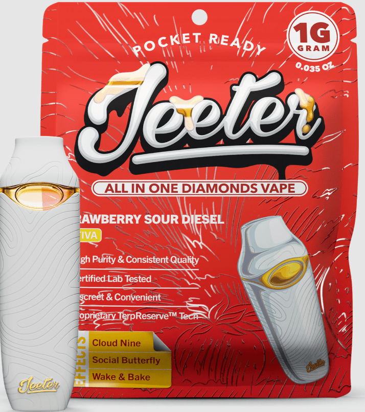 Jeeter - AIO Liquid Diamonds - 1g - Strawberry Sour Diesel