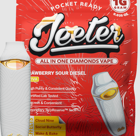 Jeeter - AIO Liquid Diamonds - 1g - Strawberry Sour Diesel