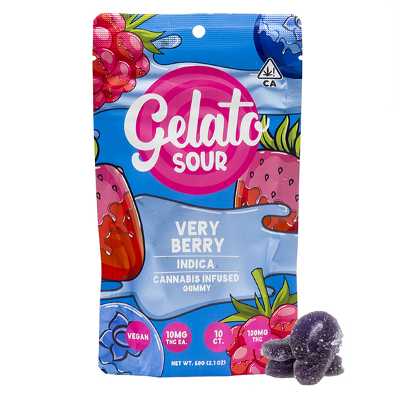 Gelato Gummies Sour Very Berry 100mg