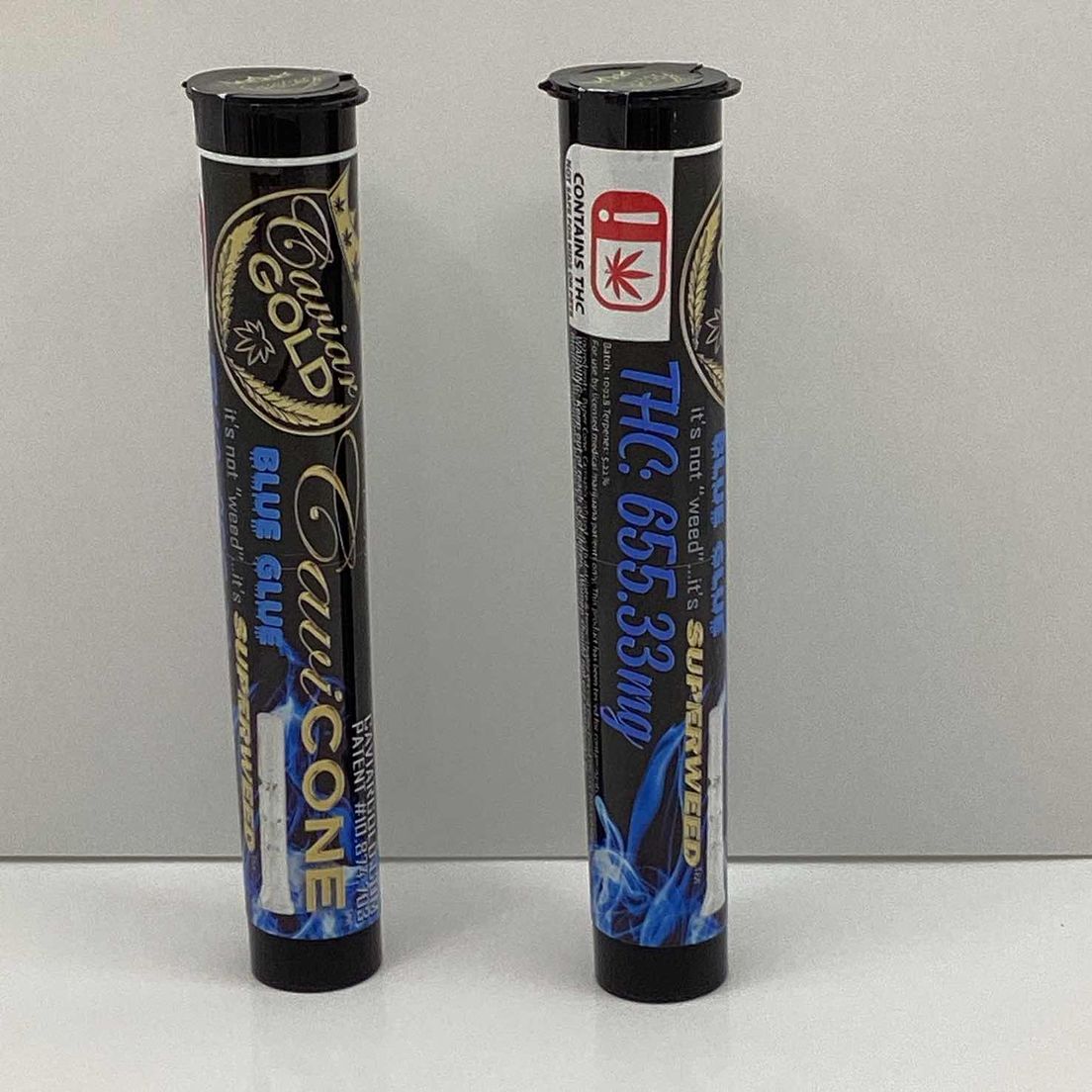 Cavi Cone - 1G Infused Preroll - Blue Glue