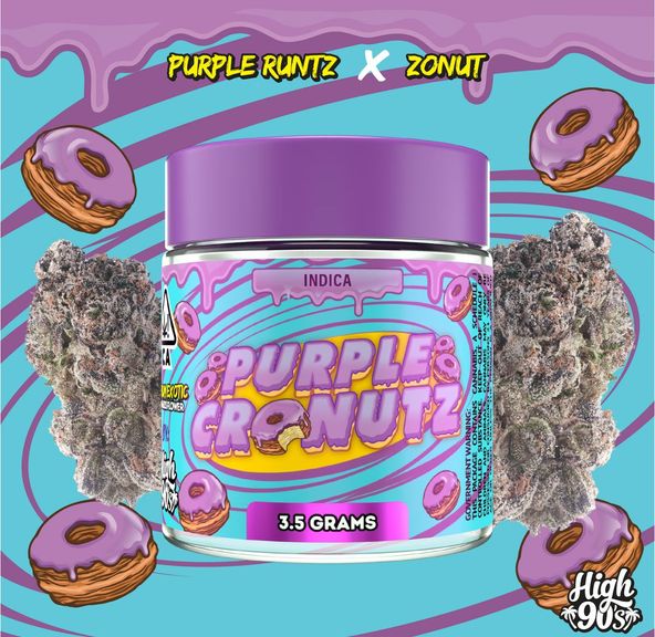 HIGH 90s - Purple Cronutz Flower 3.5g