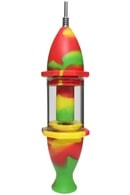 BD#7" Silicone Nectar Collector with Glass Tube and Titanium Nail