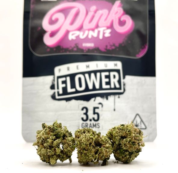 PRE-ORDER ONLY 1/8 Pink Runtz (25.59%/Hybrid) Premium Flower - West Coast Cure