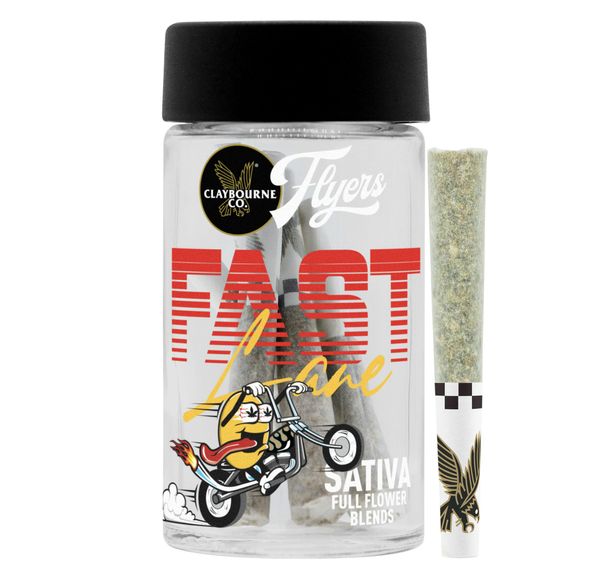 Claybourne Co. - Flyers Blend - (x7) .5g Prerolls - 3.5g - Fast Lane
