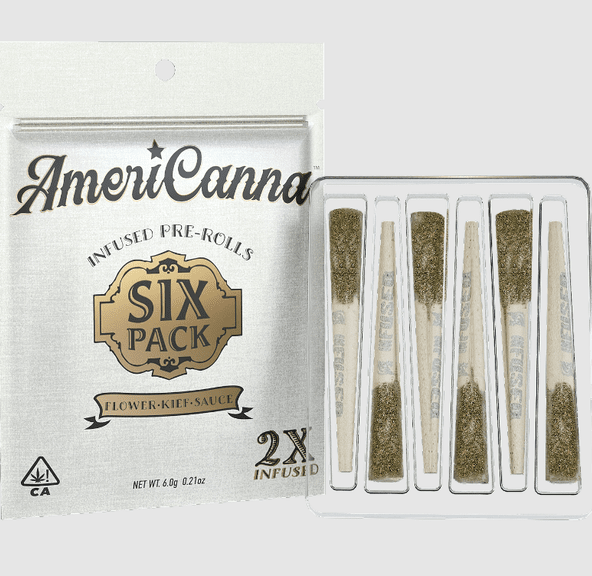 AmeriCanna - Black Ice 6pk Infused Preroll Pack