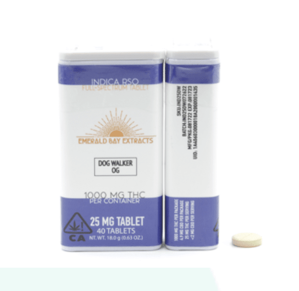 25mg Tablets-Indica Dog Walker OG-1000mg Package