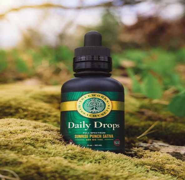 Daily Drops (S) | Lg 50 ml, 500 mg Tincture | Treeworks