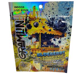 Gramlin - Blueberry Lemon Indoor Live Rosin Gummies 100mg