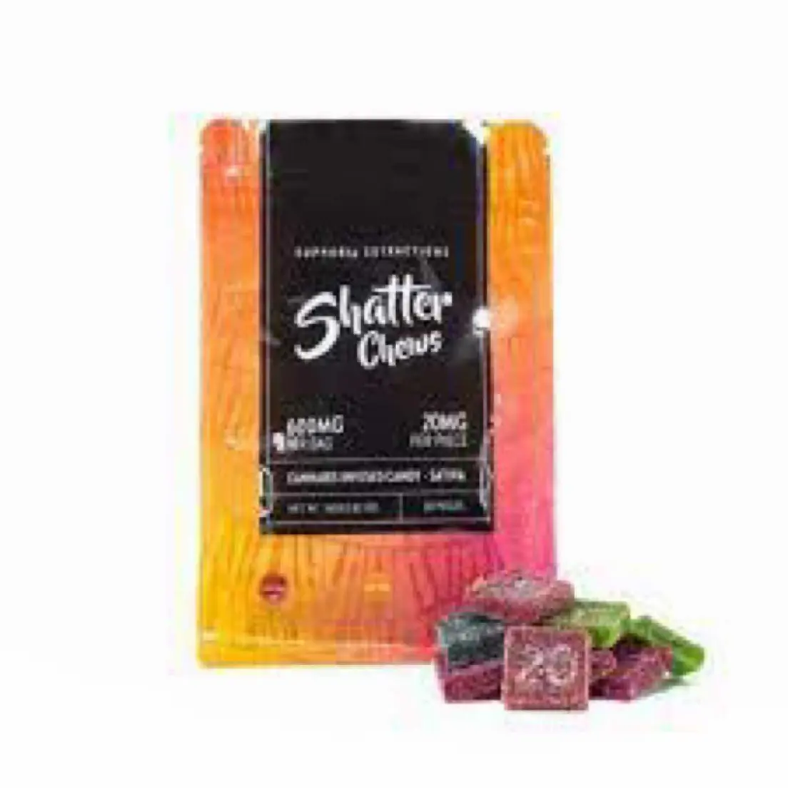 600mg Shatter Chews Party Pack - Sativa 165.00 g