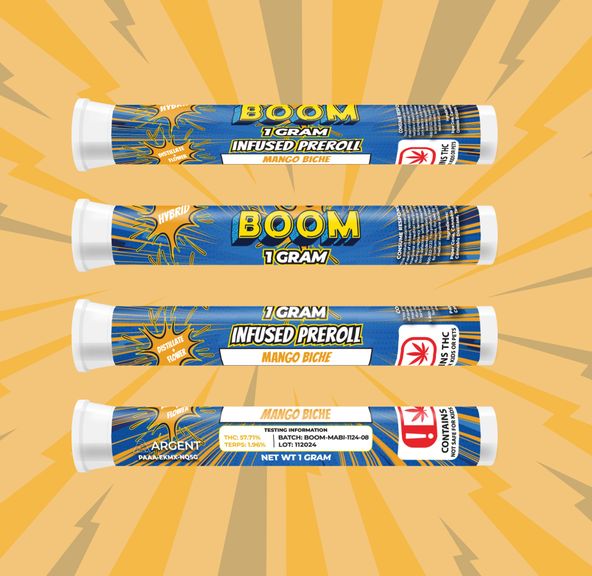 BOOM MANGO BICHE INFUSED PREROLL 1G