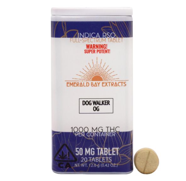 50mg Tablets-Indica-Dog Walker OG-1000mg Package