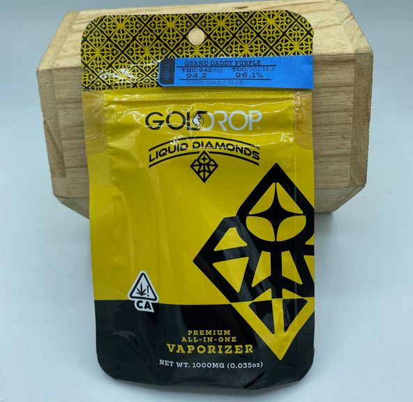 Gold Drop - Granddaddy Purple 1g Liquid Diamond Disposable Vape