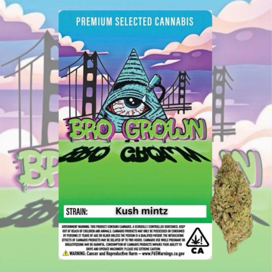 Bro Grown - Kush Mintz 3.5G - FLOWER