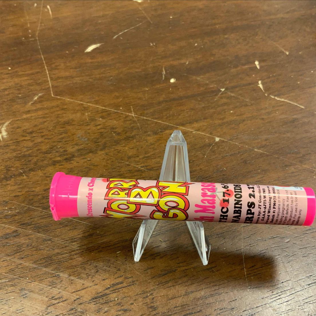 Peach Maraschino Worry B Gone Preroll 1g