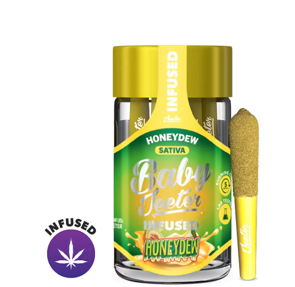 Baby Jeeter Infused Preroll Pack - Honeydew - 2.5g (5pk) (THC: 31.52%)