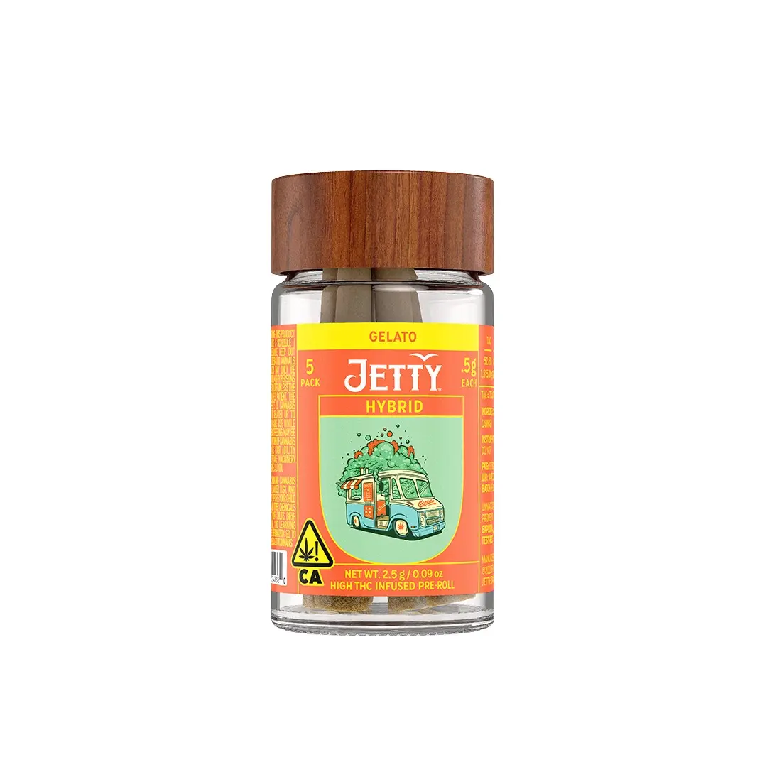 Jetty High THC Infused Pre-roll 5pk Gelato x Gelato 2.5g