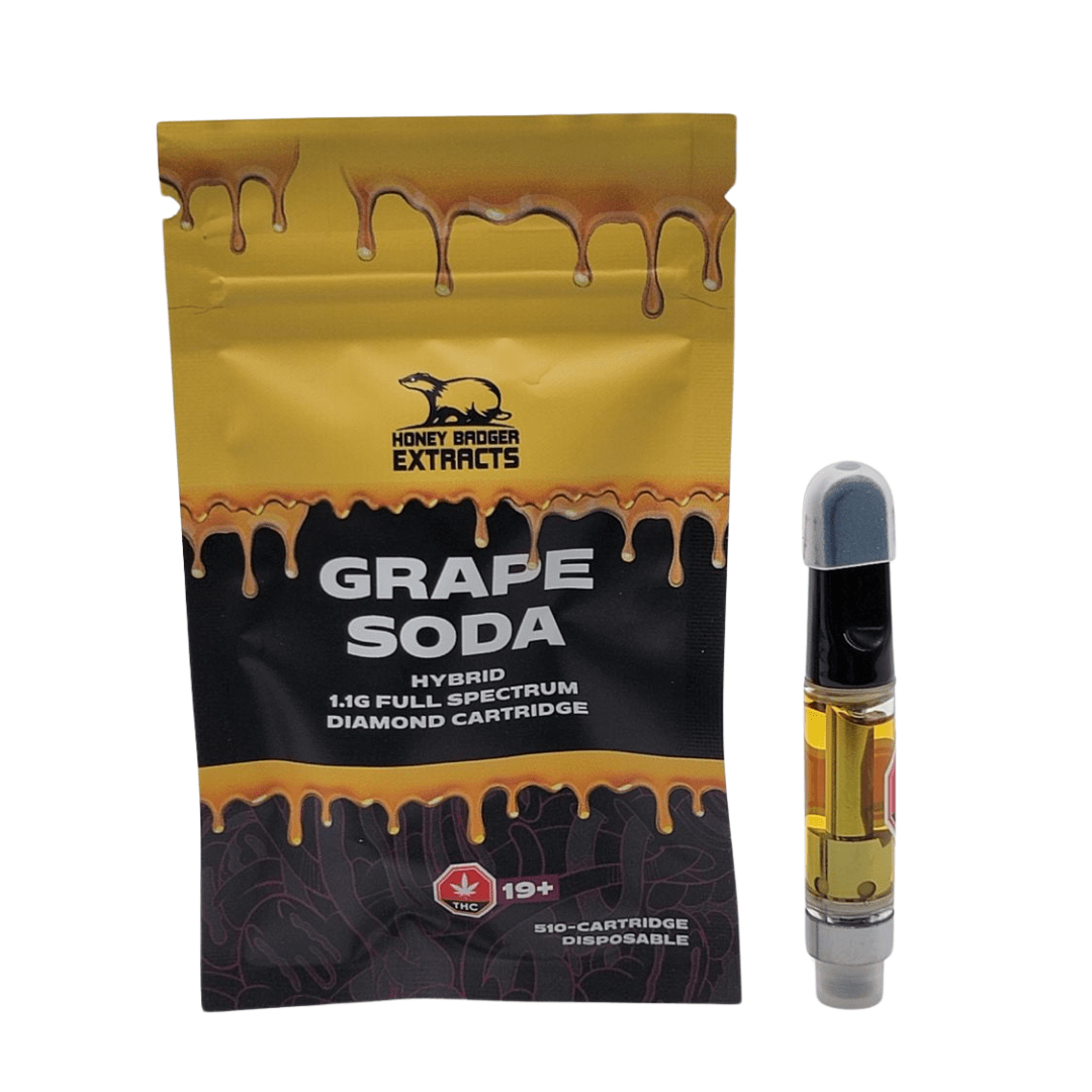 Grape Soda 1G Liquid Diamond Cartridge by Honey Badger
