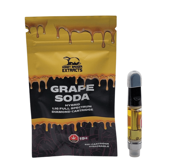 Grape Soda 1G Liquid Diamond Cartridge by Honey Badger