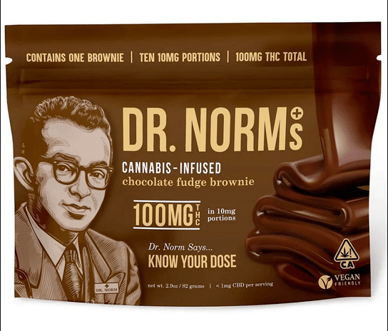 Dr. Norm's - Chocolate Fudge Brownie 100mg