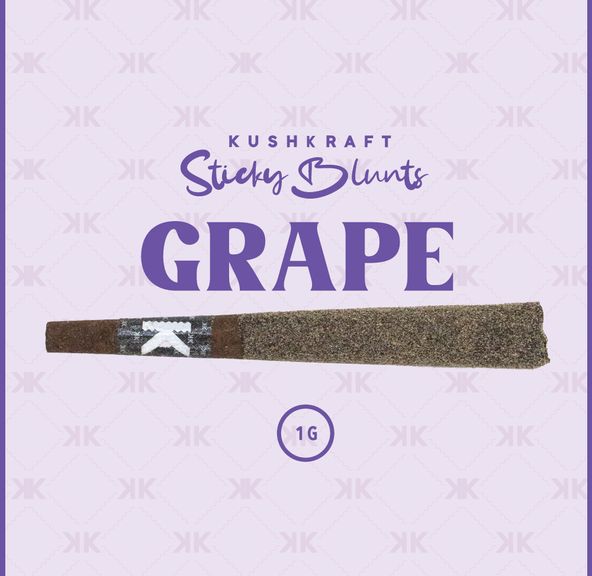 1 x 1g Shatter Infused Sativa Blunt Blueberry Lemon Grape by KushKraft