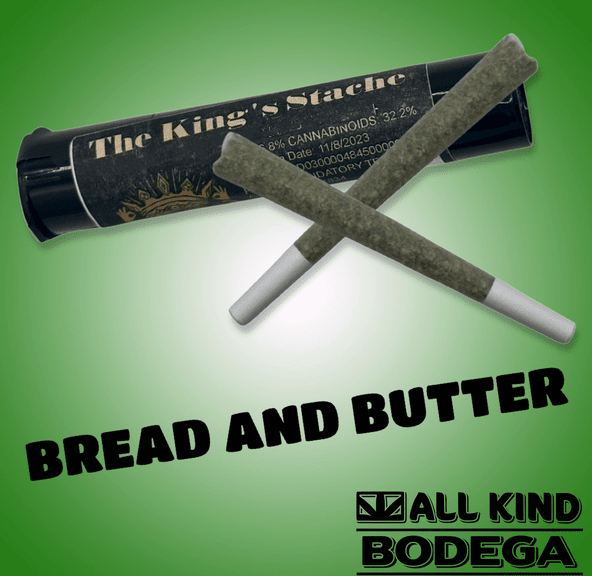 Bread and Butter .5g Preroll 2 Pack (total weight 1g) (@thekingsstache)