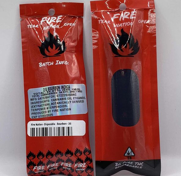 Fire Nation - Disposable - Bourbon - 2G