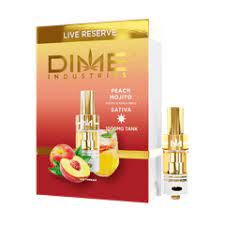 1. Dime Industries 1g THC Live Reserve Cartridge - Peach Mojito (S) *SALE*