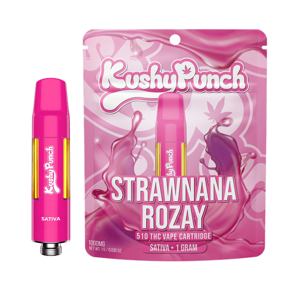 Kushy Punch | Vape Cart | 1g | Strawnana Rozay