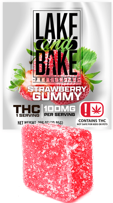 100mg Single Gummy - Strawberry