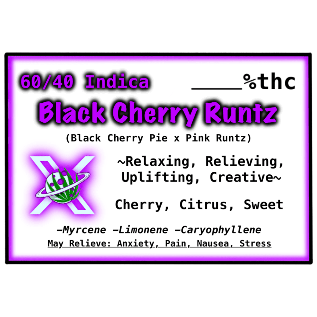Black Cherry Runtz ($20 Tier)