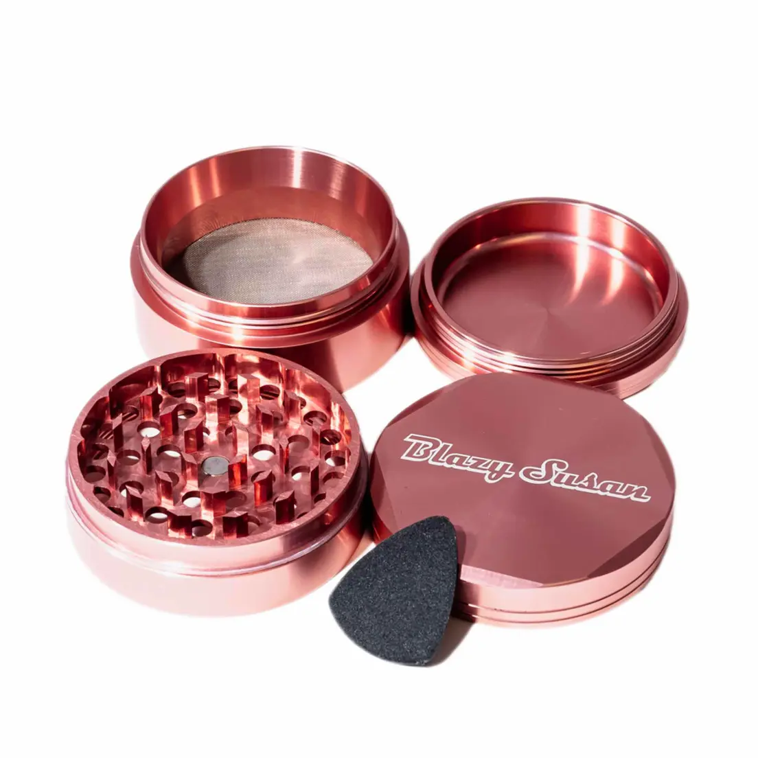 BLAZY SUSAN 4-PIECE ALUMINUM GRINDER