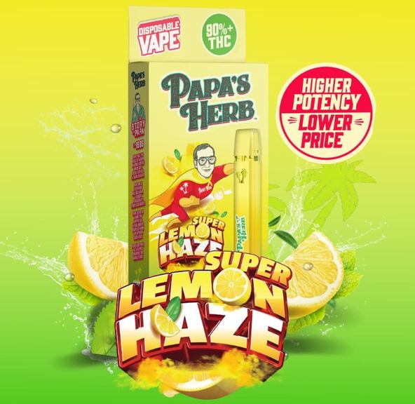 Papa's Herb - Super Lemon Haze Vape Cartridge 1g