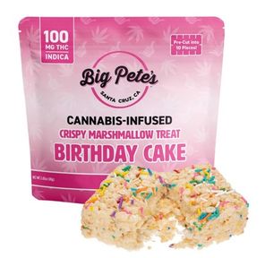 Big Pete's Treats — Pete S Birthday Cake Rice Crispy Treat