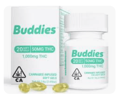 BUDDIES LLR CAPSULES- 50MG HYBRID 20PC