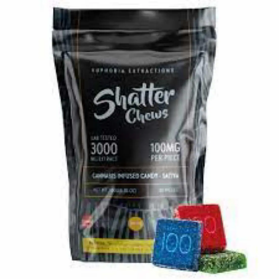 3000mg Shatter Chews Party Pack - Sativa 180.00 g