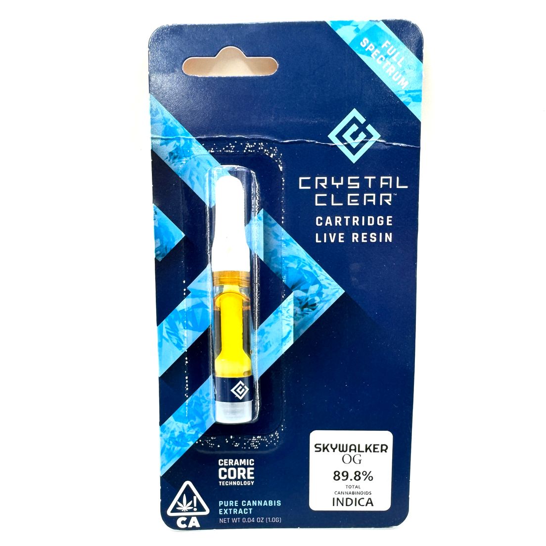 Crystal Clear - Skywalker OG - 1g Live Resin Cannabis Cartridge